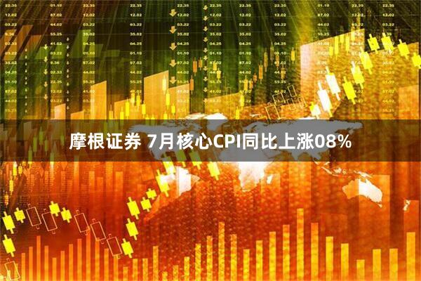 摩根证券 7月核心CPI同比上涨08%